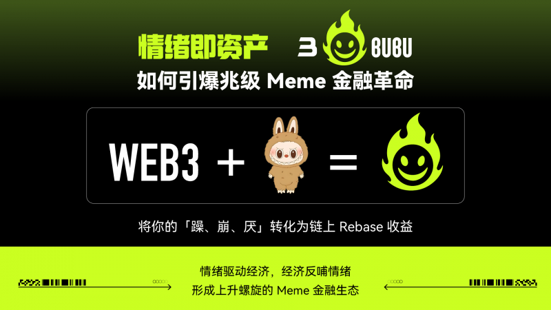 情绪即资产：3bubu如何引爆万亿级meme金融革命，情绪转化为rebase收益